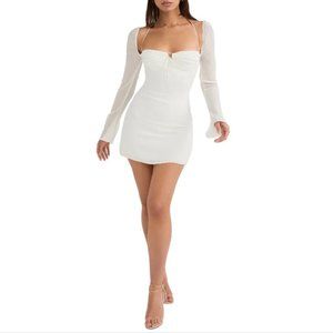 House of CB BabyDoll Dress in Ivory